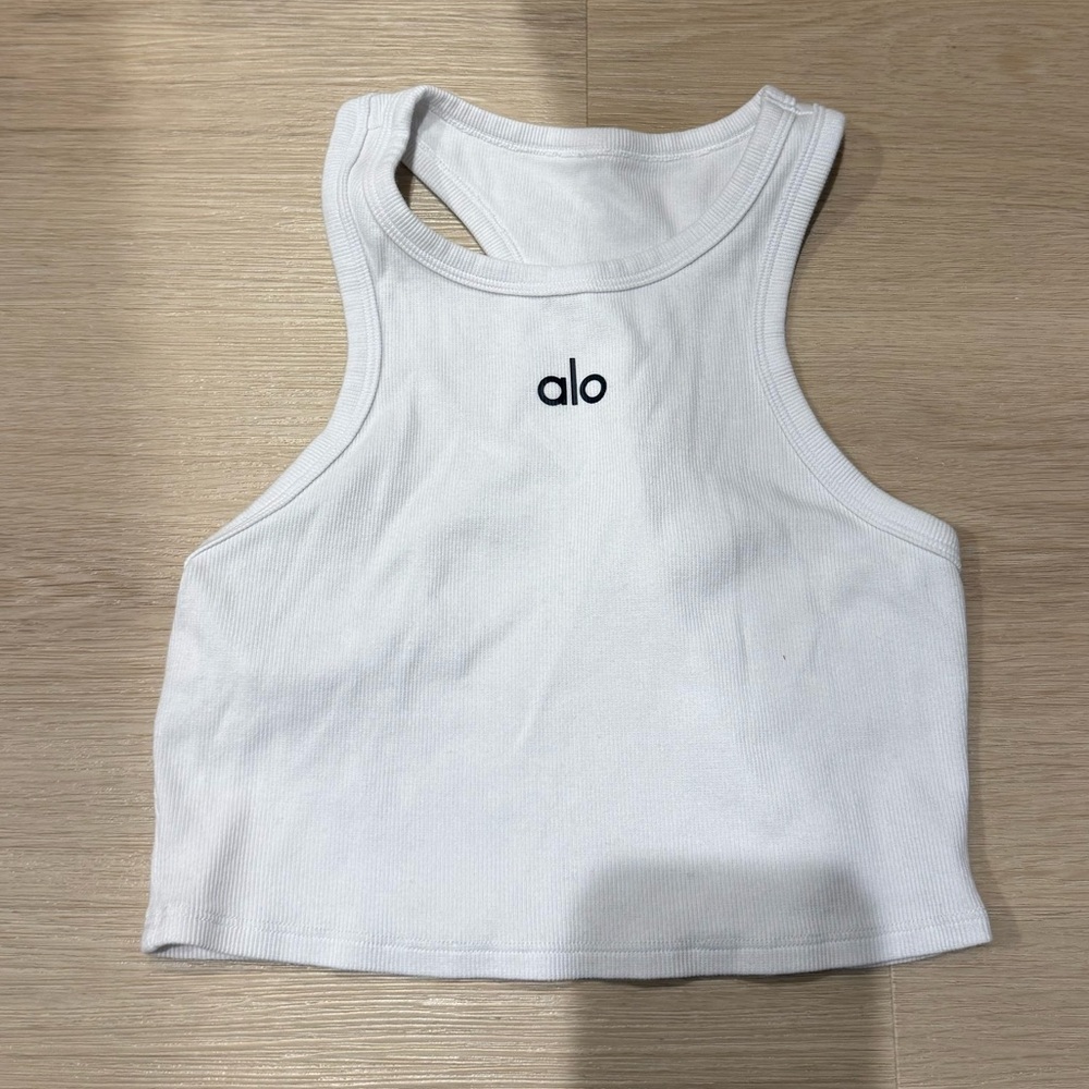 Alo White Tank Top